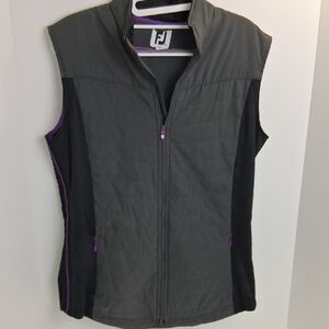 FootJoy Charcoal and Black Vest with Violet Highlights